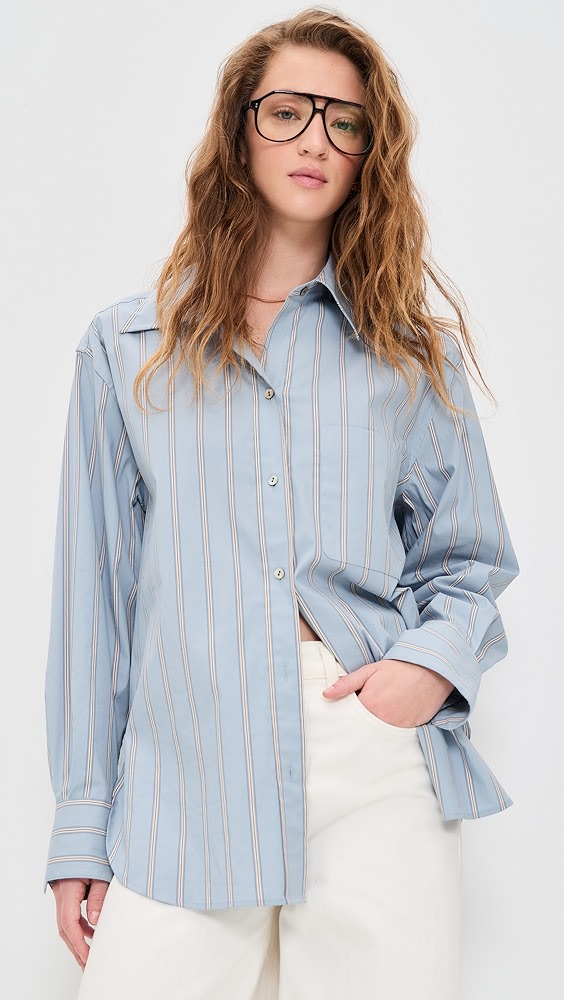Vince Stripe Button Down Shirt