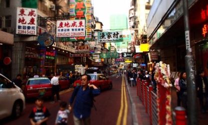 A bustling Hong Kong street: China, the world's second-largest economy, is being urged by the West to overhaul its financial and business practices.