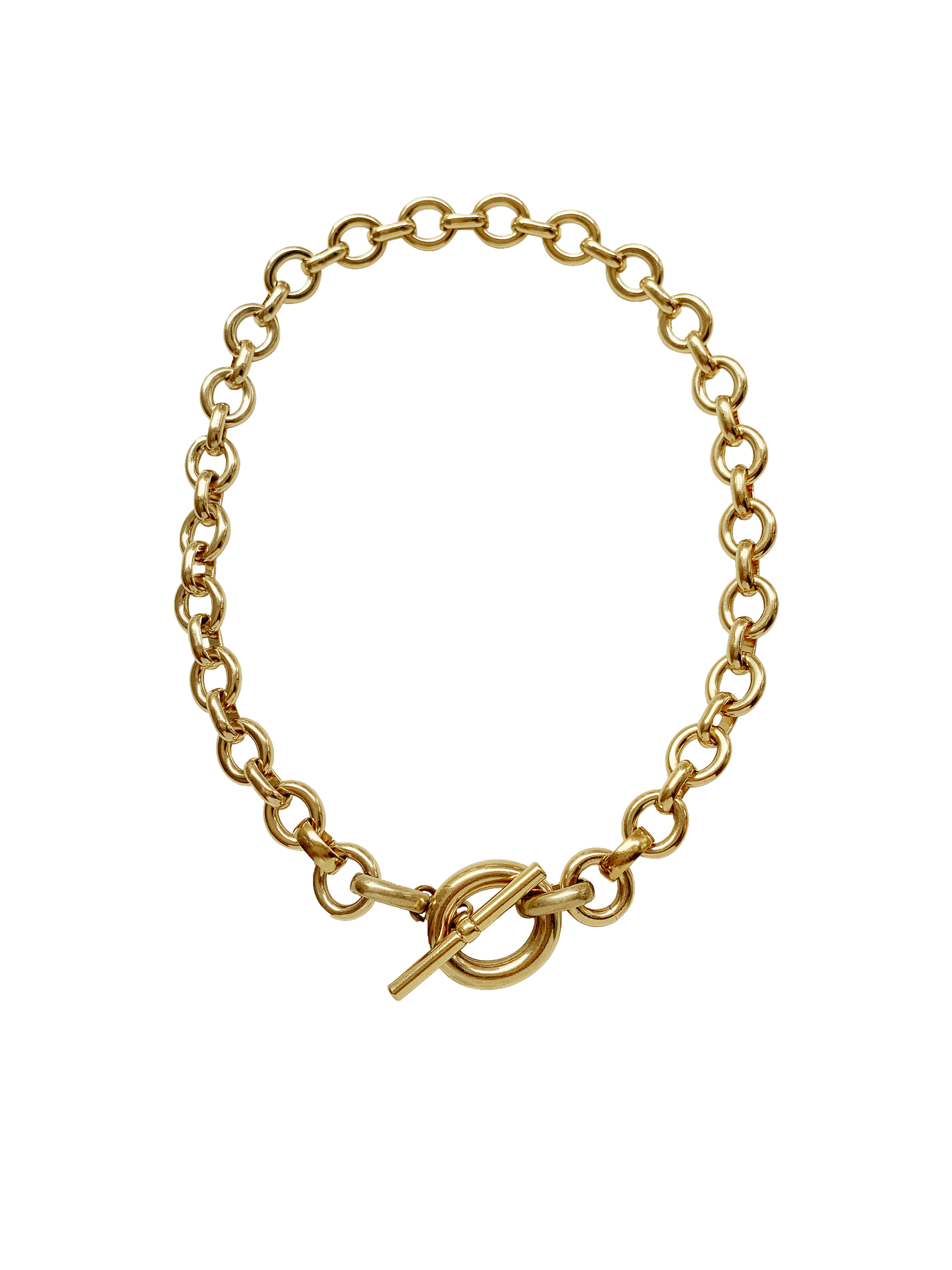 Portrait Necklace - 14k Gold Plated / 18"