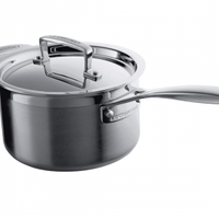 Le Creuset 3-Ply Stainless Steel Saucepan with Lid (16cm) - was