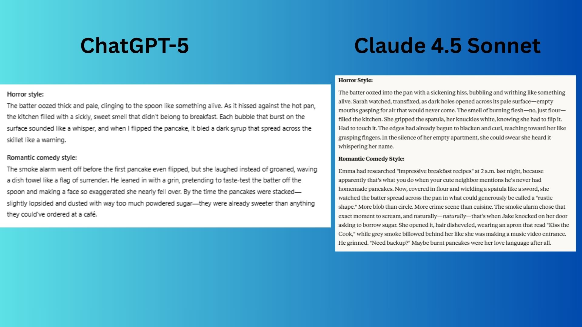 ChatGPT vs. Claude