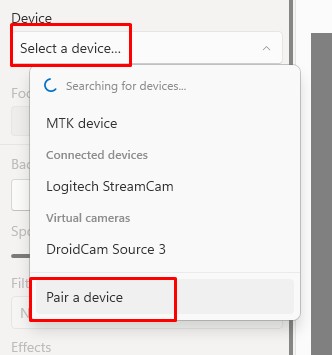 Android Smartphone as a Webcam