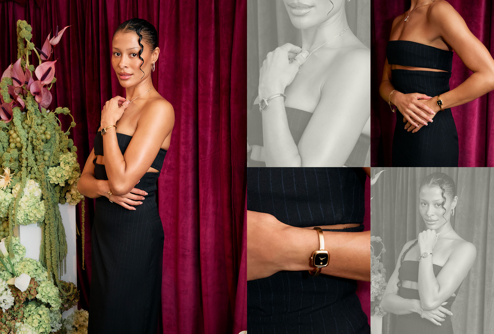 www20 party attendees wearing movado museum bangle
