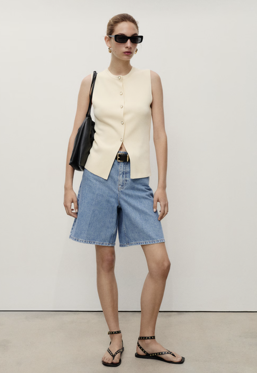 MANGO, High-Waist Straight