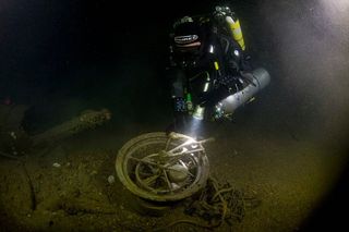The telegraph was recovered and brought to the surface on July 25, 2017.