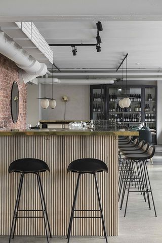 The bar at Kitchen & Bar by Maanos, Helsinki, Finland