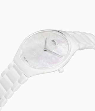 White Rado True Thinline ceramic watch