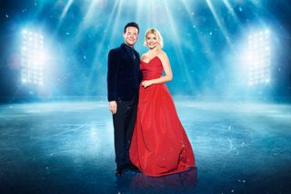 Stephen Mulhern and Holly Willoughby for Dancing on Ice 2024.