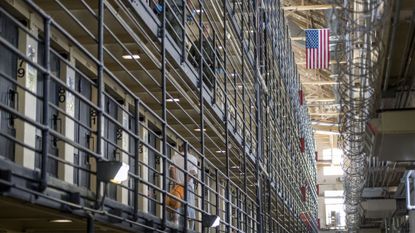 A prison block in San Quentin State Prison in San Quentin, California. 