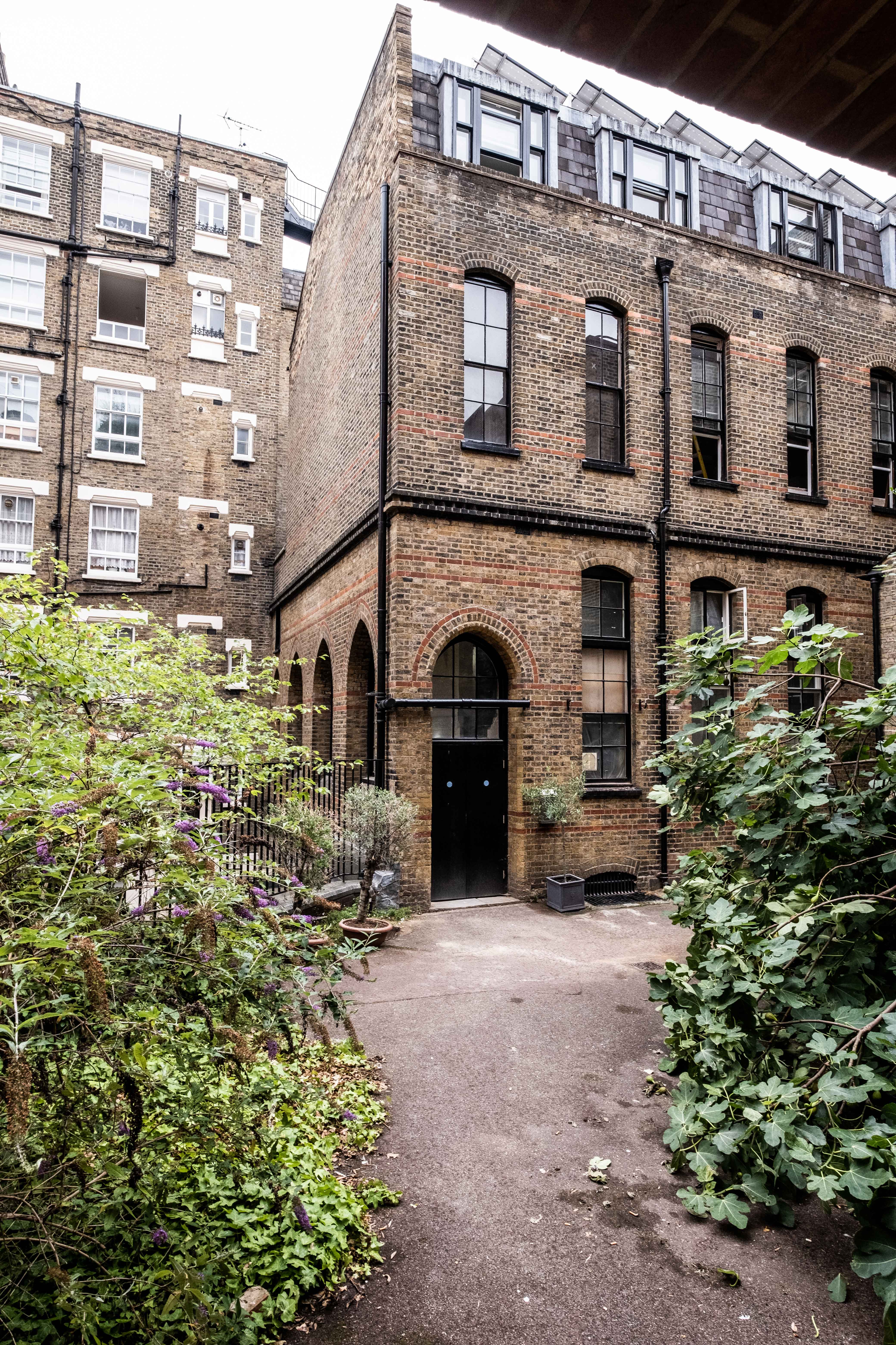 Old schoolhouse in Mayfair, now the location of Sarah Myerscough Gallery