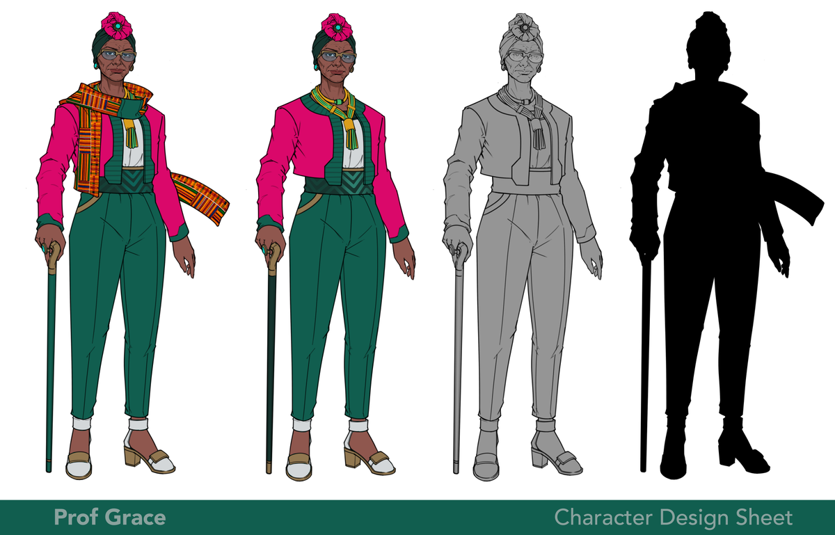 Black characters from a Africa set video game