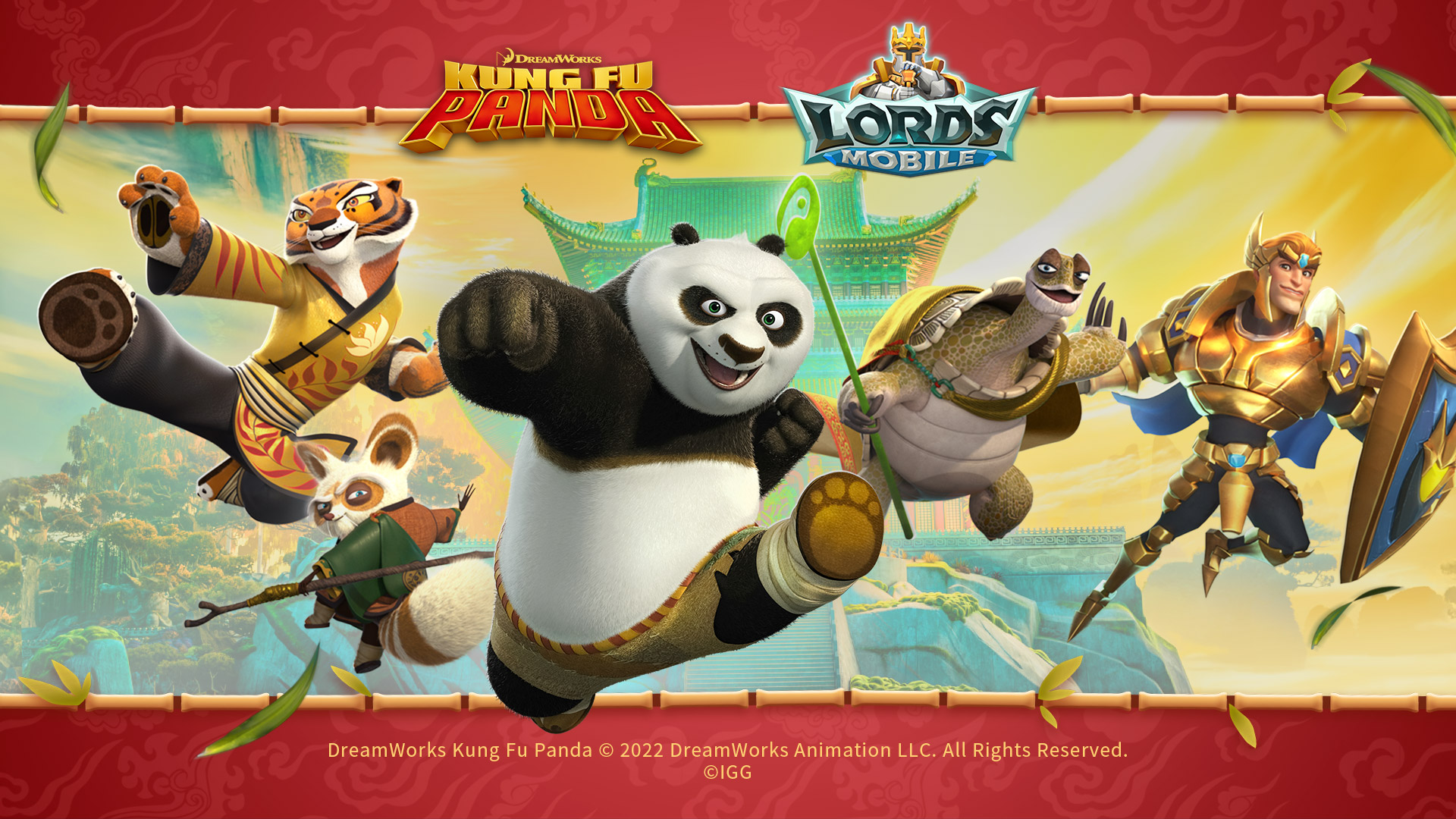 Lords Mobile da la bienvenida a los guerreros Kung Fu Panda de Dreamworks