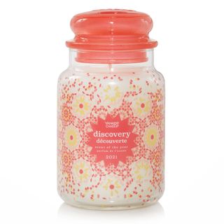 yankee scented glass candle