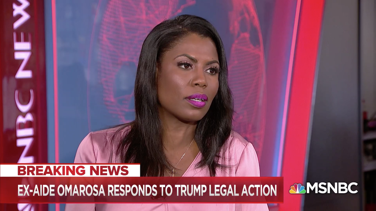 Omarosa on Katy Tur on MSNBC.