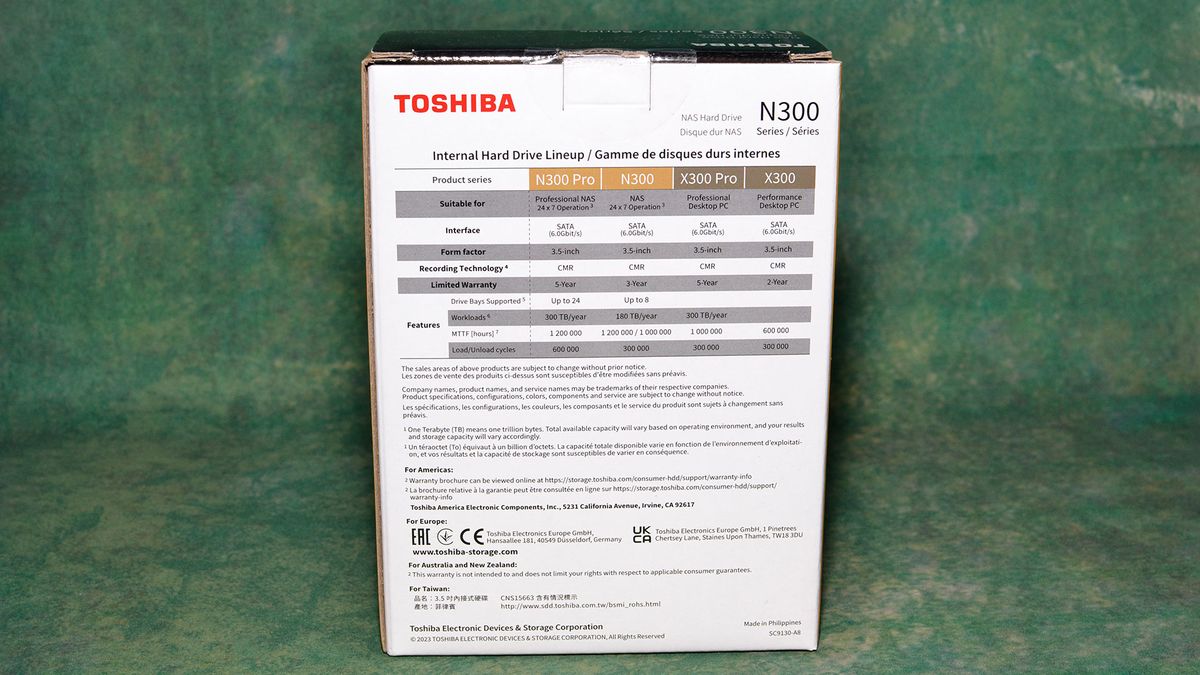 Toshiba N300 Pro 12TB/20TB HDD