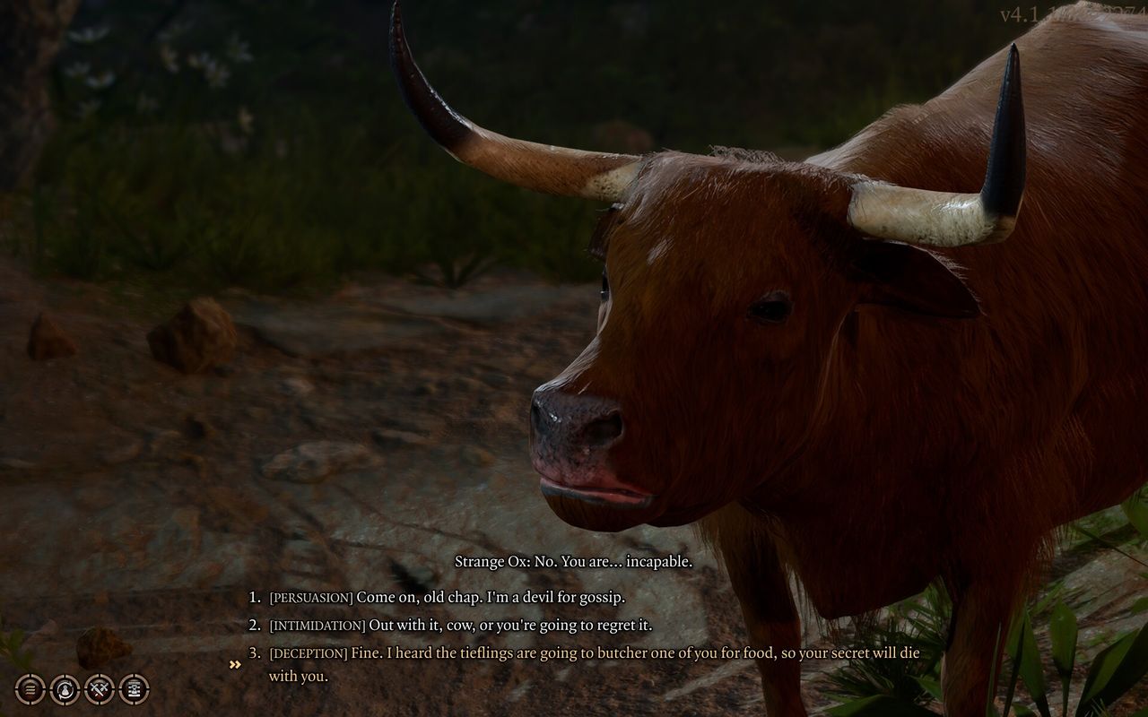 Baldur's Gate 3 strange ox