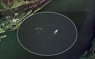 loch ness monster google earth