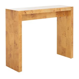 burl wood console table wayfair