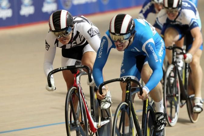 Braeden Dean (Vic) won the sprint in the U19 keiran