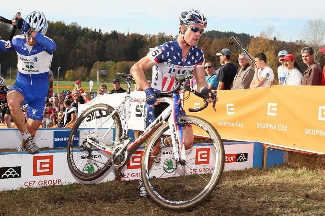 US champion Jonathan Page (Fuji-Spy-Competitive Cyclist) was the sole American rider to contest the elite men's World Cup round in Tabor