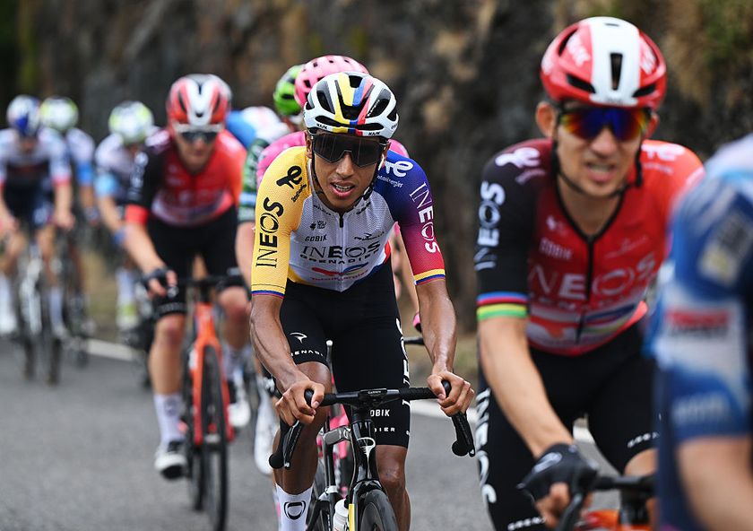 Egan Bernal on stage 15 at the Vuelta a España 2025