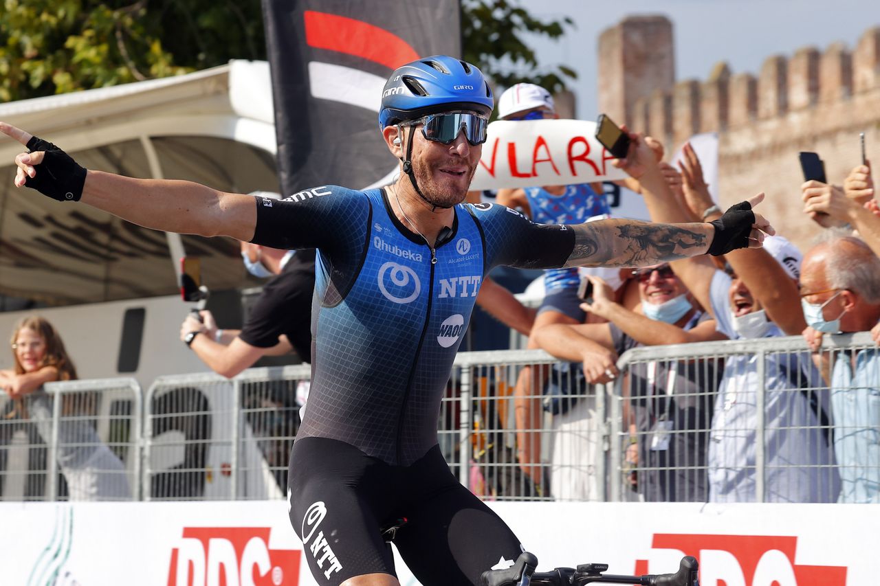 National Championship Italy 2020 - Men Road - Bassano del Grappa - Cittadella 253,8 km - 23/08/2020 - Giacomo Nizzolo (ITA - NTT Pro Cycling) - Davide Ballerini (ITA - Deceuninck - Quick Step) - photo Luca Bettini/BettiniPhoto&Acirc;&copy;2020