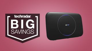 BT broadband router next to the words 'Big Savings'