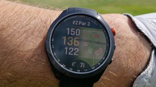 Garmin Approach S70 worn on course