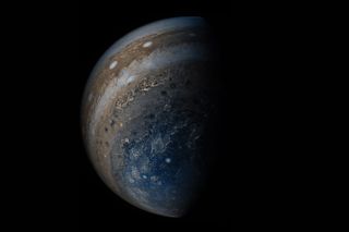 Singer Ariana Grande apparently loves photos of Jupiter like this one from NASA's Juno spacecraft. This view was taken on May 19, 2017 and was processed by citizen scientists Gerald Eichstädt and Seán Doran to enhance color differences.
