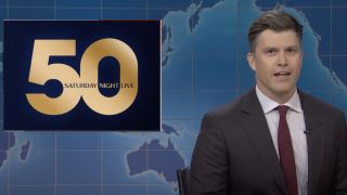 Colin Jost co-anchors Weekend Update during SNL50: The Anniversary Special