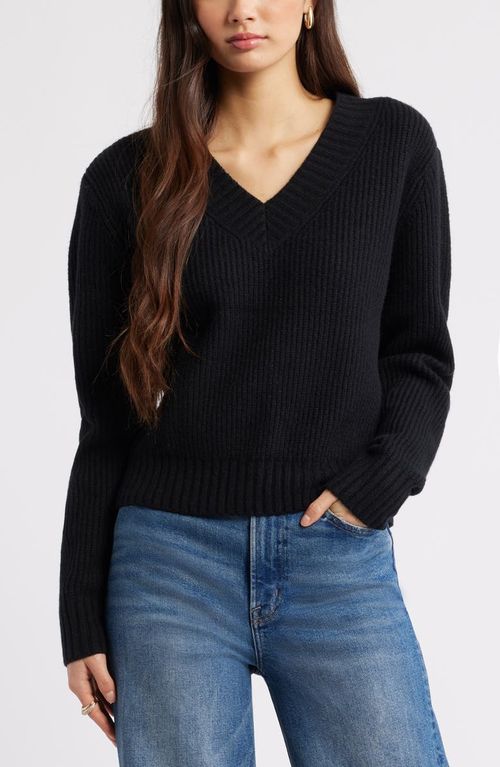 Rib V-Neck Sweater