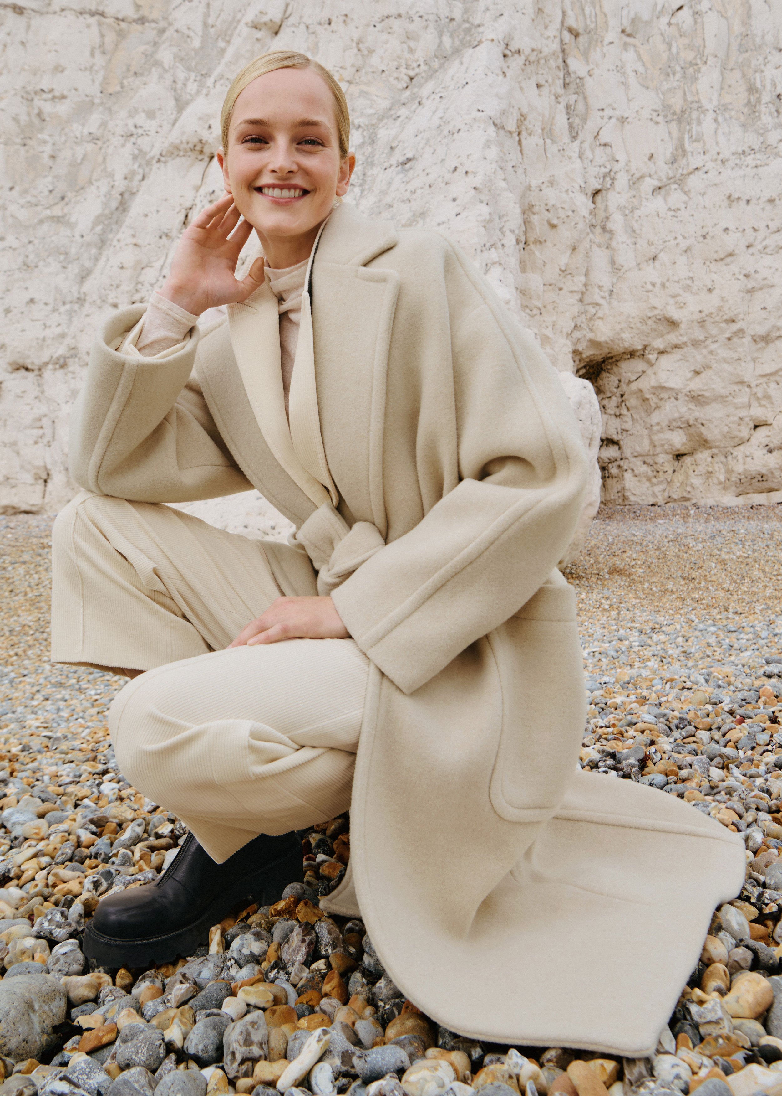 Petite Coat + Belt