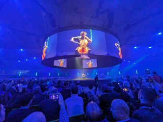 Cellist playing on stage at Cisco Live 2024