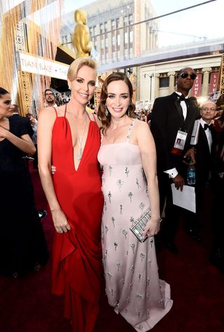 Charlize Theron & Emily Blunt At The Oscars 2016