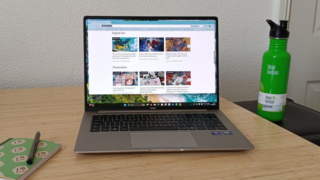 Honor MagicBook Pro 14 laptop on desk