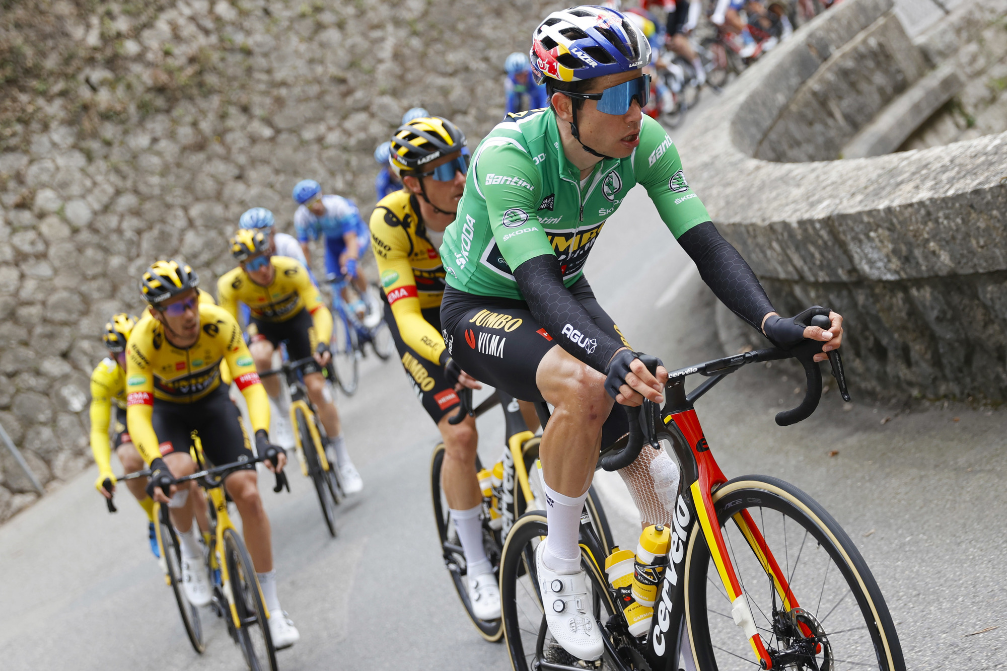 Paris Nice 2022 - 80th Edition - 7th stage Nice - Col de Turini 155,2 km - 12/03/2022 - Wout Van Aert (BEL - Team Jumbo - Visma) - photo Luis Angel Gomez/SprintCyclingAgencyÂ©2022