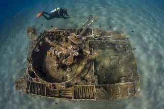 "The Tank," recognized as "Highly Commended" in the UPY category "International Wrecks."