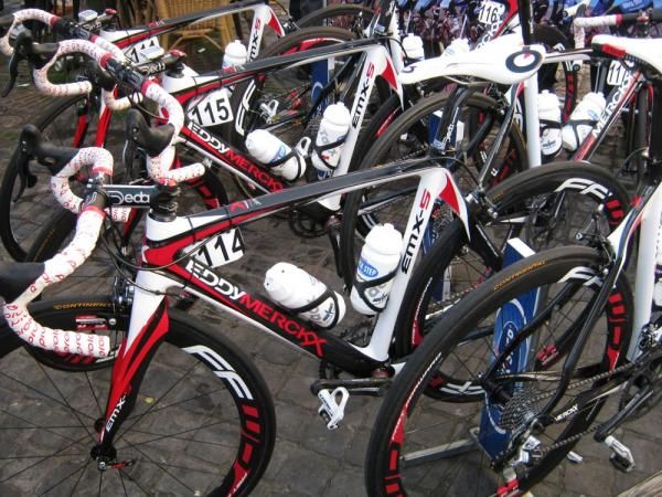 The Quick Step Merckx bikes are ready
