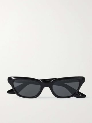 + Khaite 1983c Cat-Eye Acetate and Gold-Tone Sunglasses