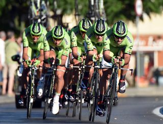 Team Cannondale on stage one of the 2014 Tour of Spain