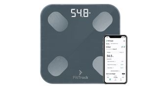Best FitTrack deals. Shown here, FitTrack Dara Smart BMI Digital Scale.