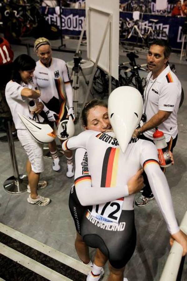 German trio of Charlotte Becker, Lisa Brennauer and Madeleine Sandig