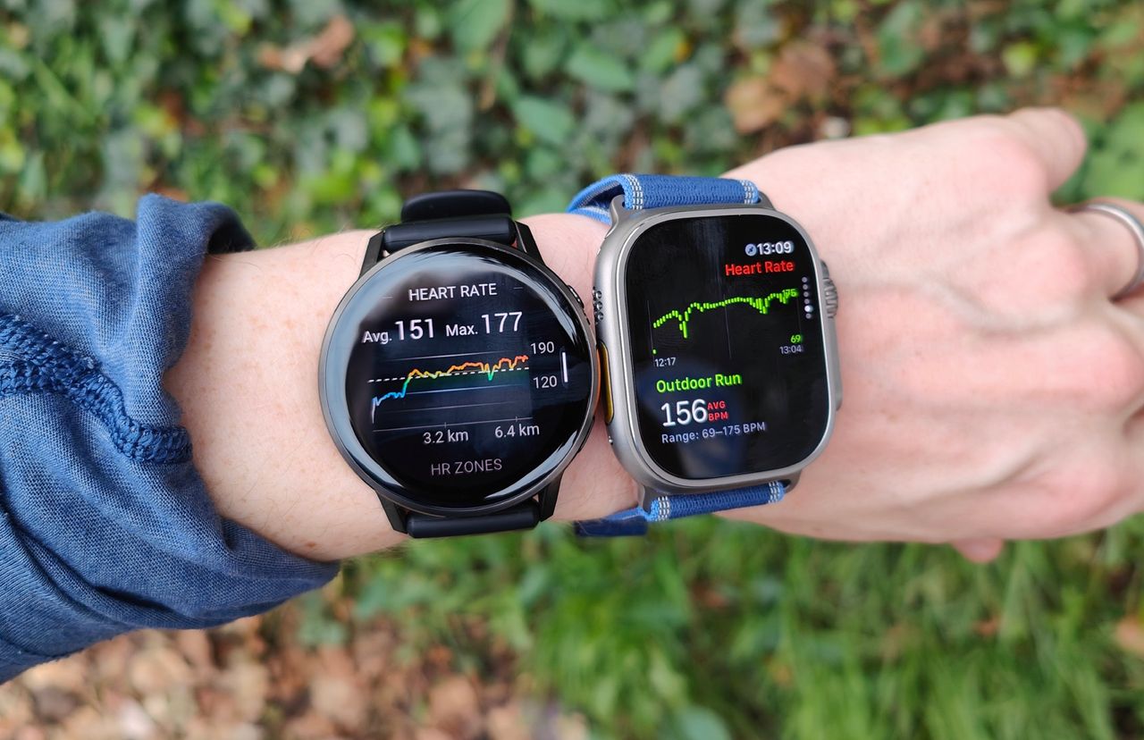 The run test: Garmin Venu 4 vs Apple Watch Ultra 3, compared against a chest-mounted HRM