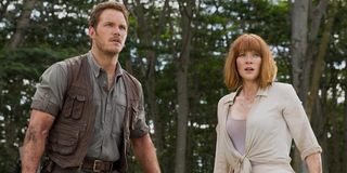 Chris Pratt and Bryce Dallas Howard in Jurassic World: Dominion