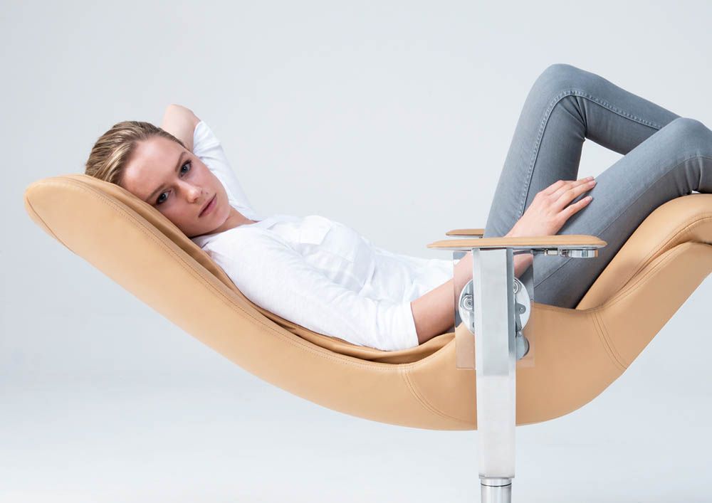 This luxurious chair makes long nights at the office a little bit more comfortable.