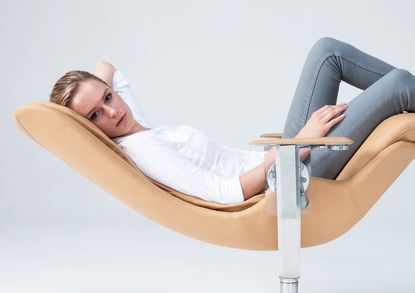 This luxurious chair makes long nights at the office a little bit more comfortable.