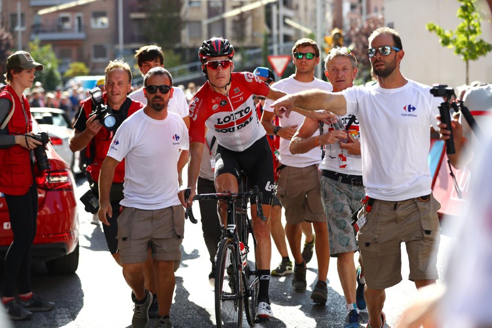 Jelle Wallays (Lotto Soudal) grab the attention usually reserved for the sprinters