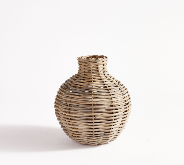 woven natural vase