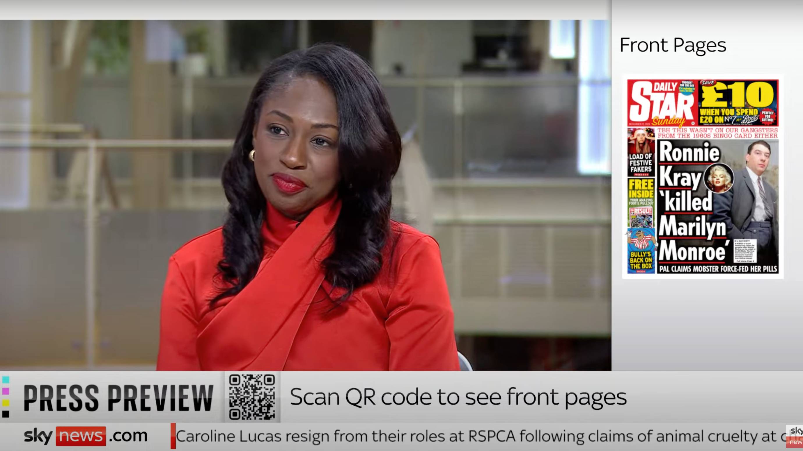 Genelle Aldred press preview Sky News