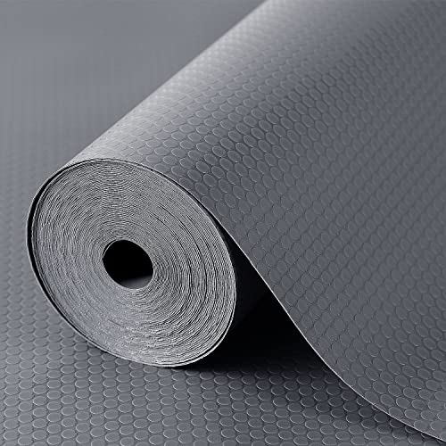 Kitchen Shelf Liner Non Slip,cupboard Drawer Fridge Mat Gray 11.8"&amp;times; 59"